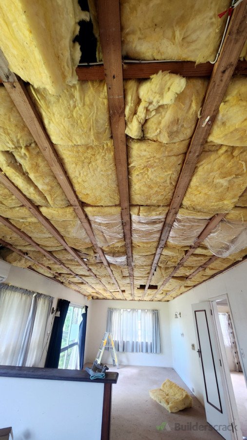 Celling renovation add insulation