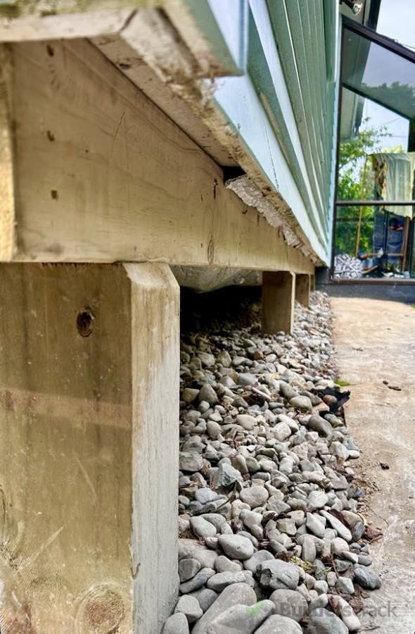 Beveled edge to allow water run off