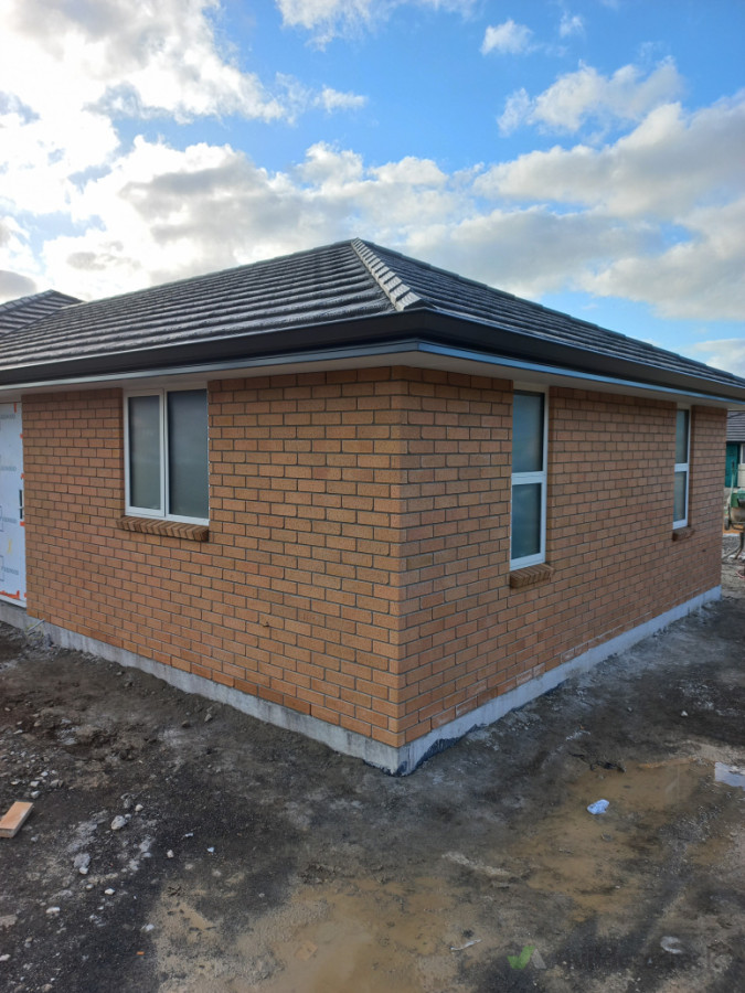Residential brick house