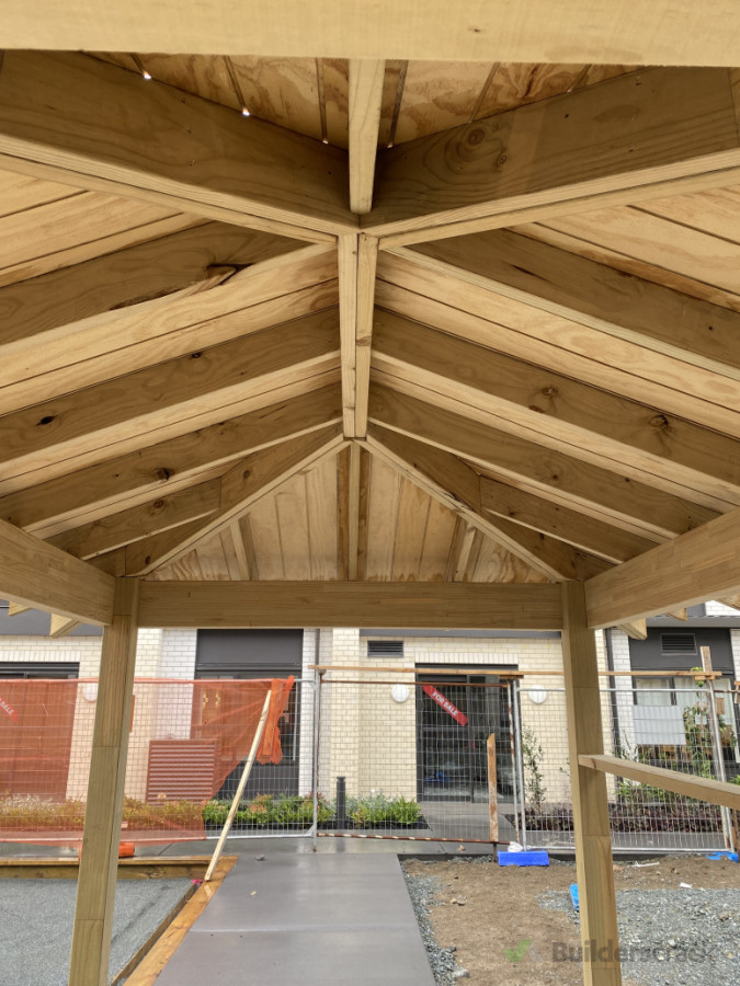 Rafter roof pergola