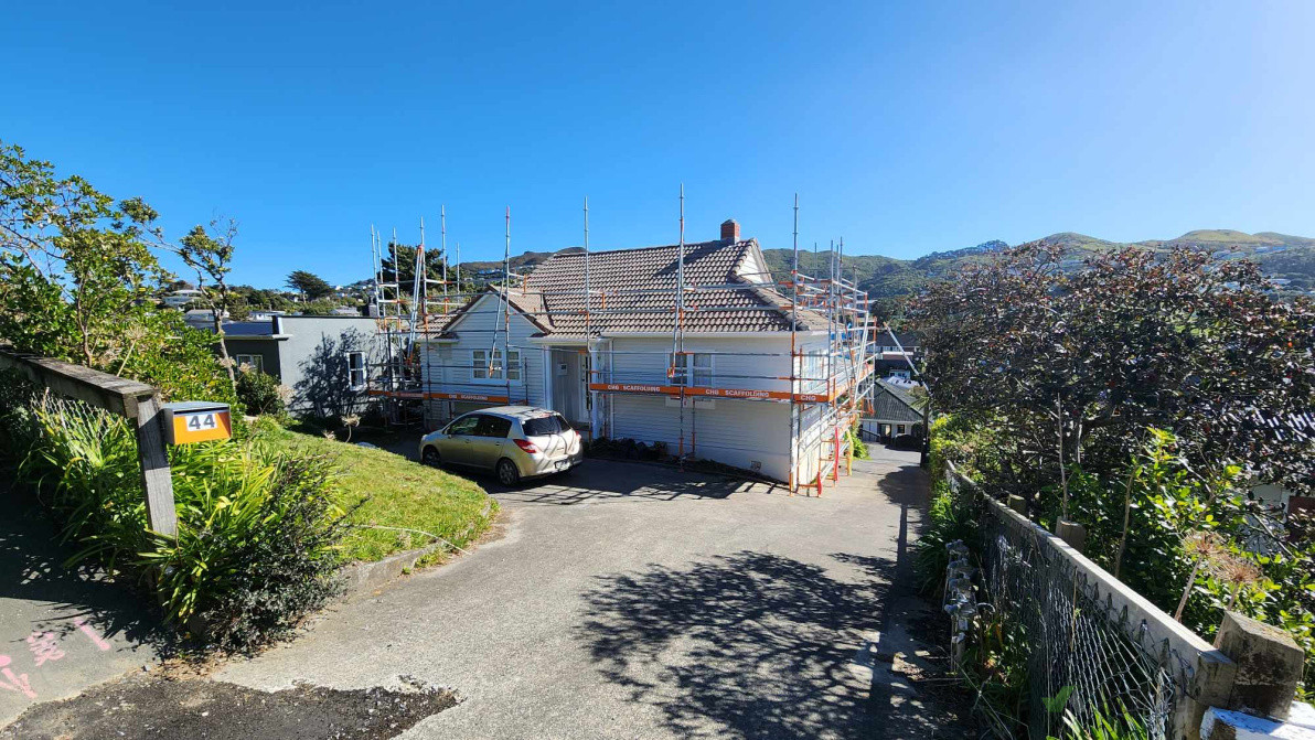 Exterior painting and scaffolding in Johnsonville