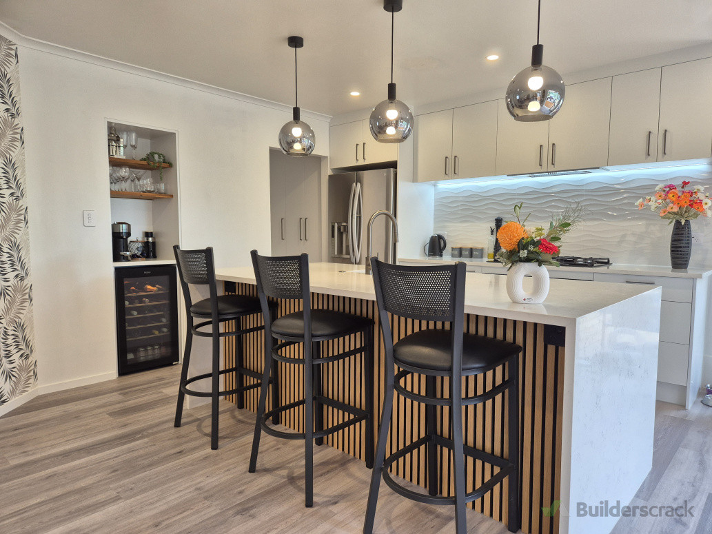 Wattle Downs Projects - Complete transformation with building works to create a walk in pantry & indented wine fridge/coffee station