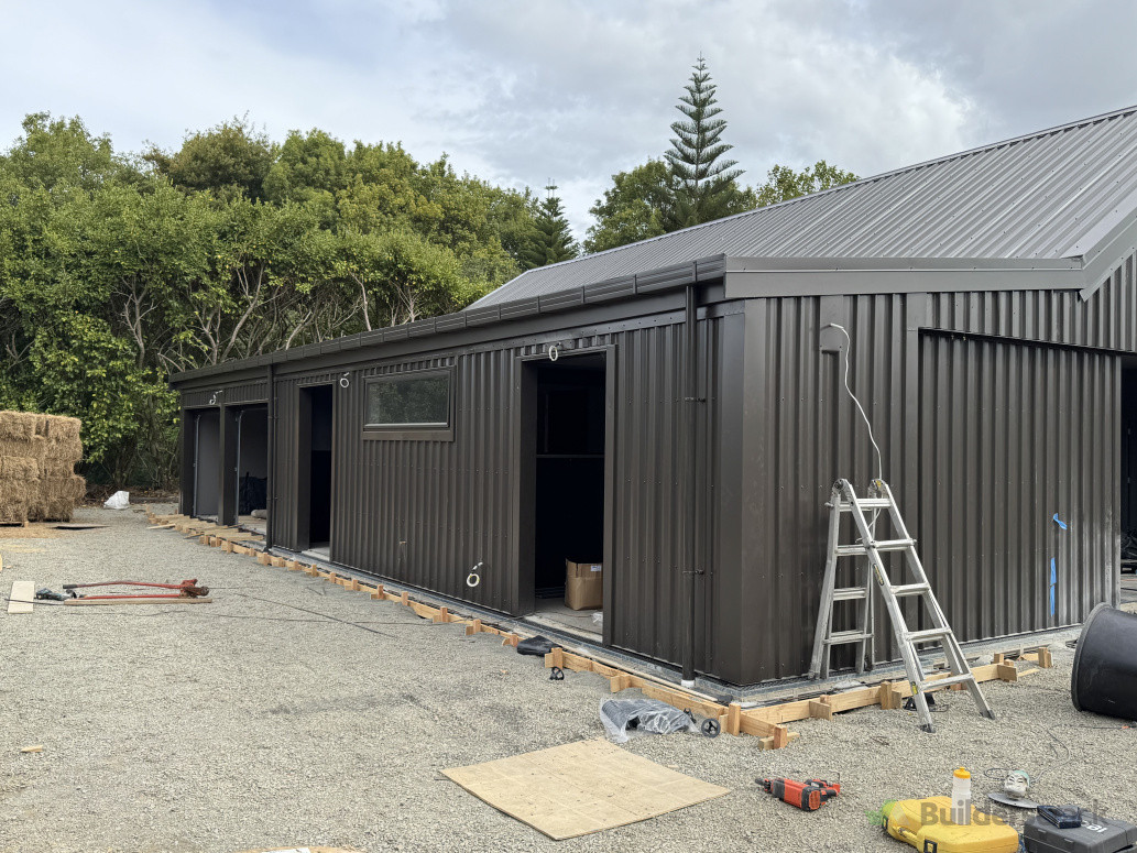 Roof and clad on an existing farm barn