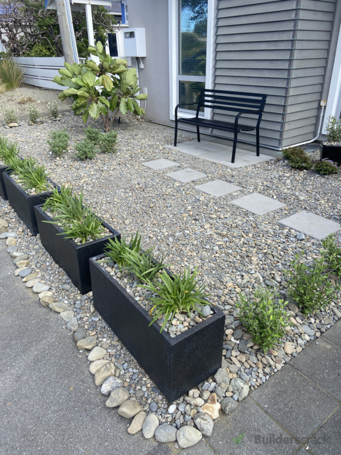 Section after landscaping