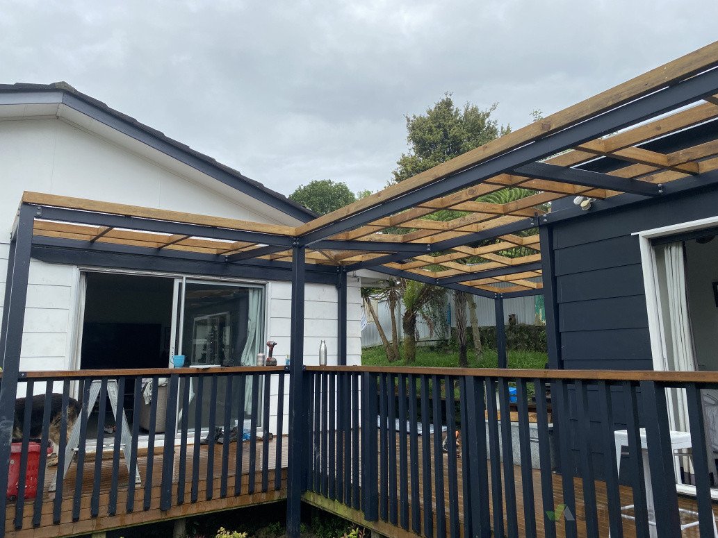 Large scale pergola design & build on-site.