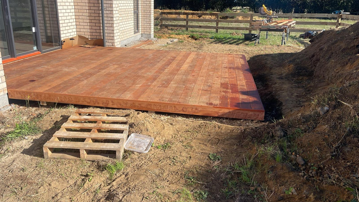 New house & New kwila deck