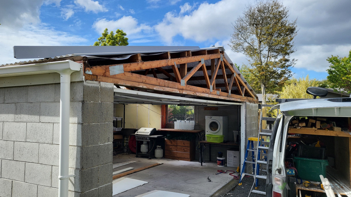 Remove old cement board.