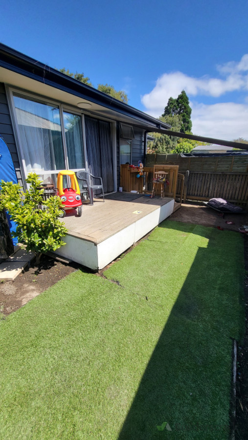 New balustrade to be built for deck.