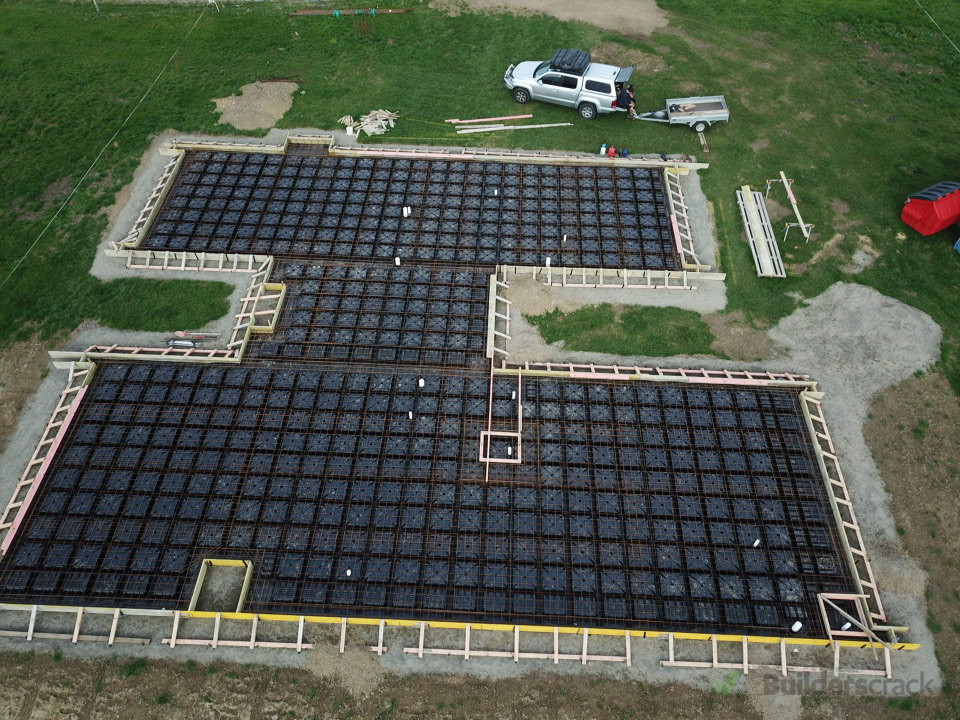 Pod floor Boxed up and layed out pods and steel 380sqs