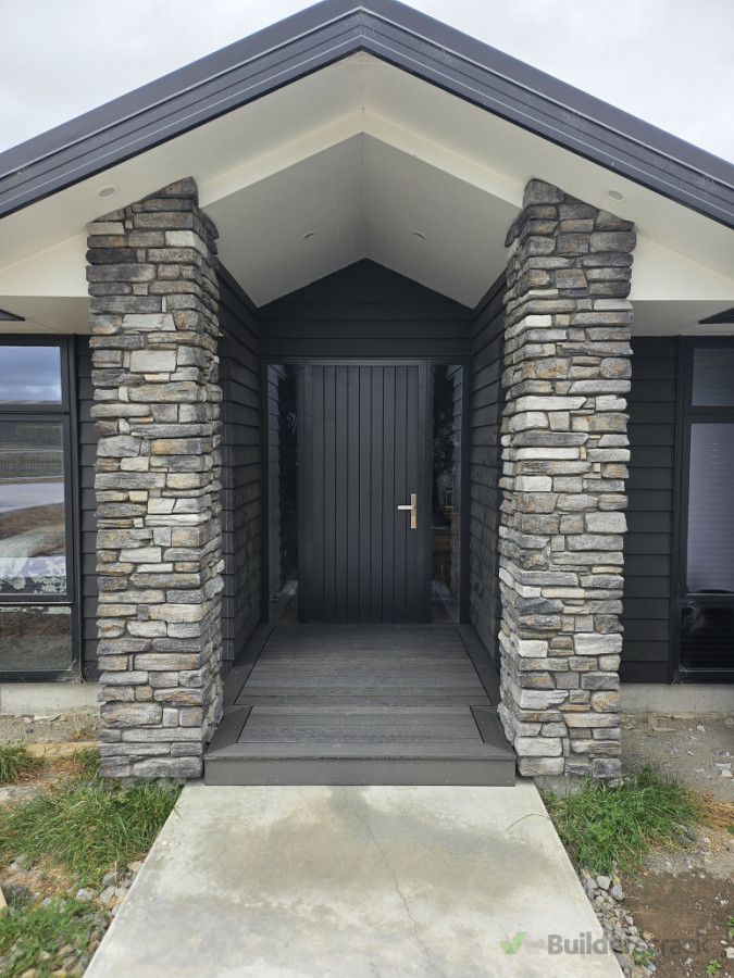 Plastic decking built on new build house