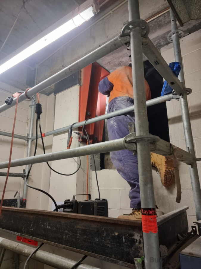 Structural welding on site