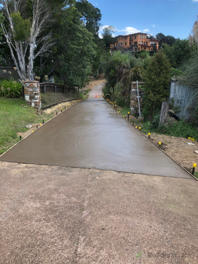 After - entrance from the road