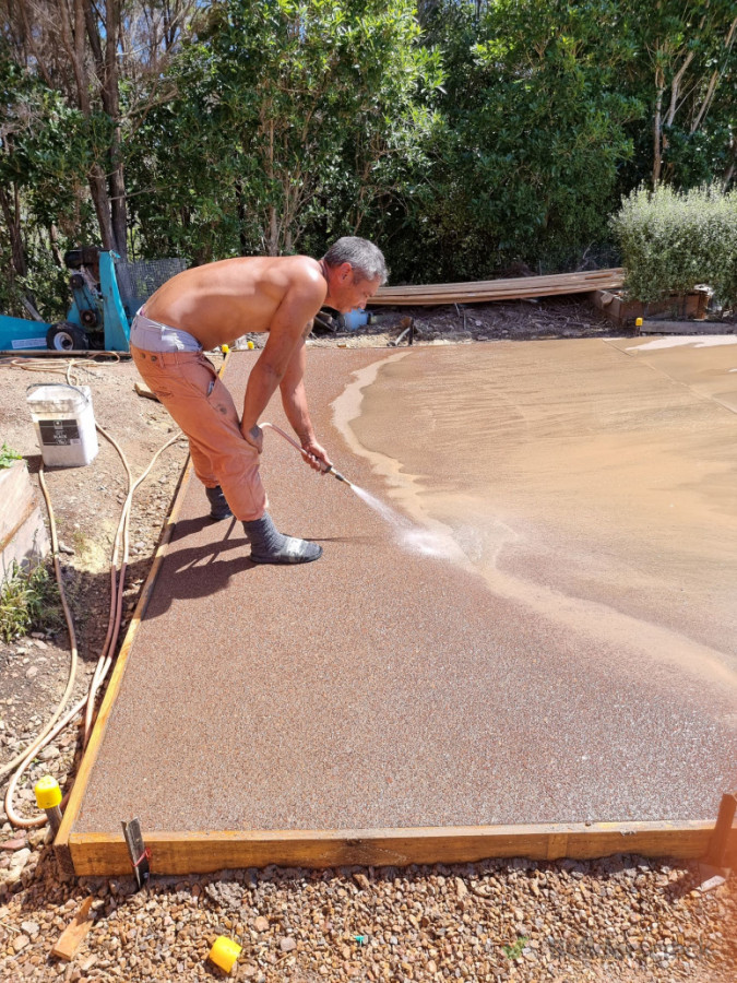 Top of the 130mtr driveway - wash off
