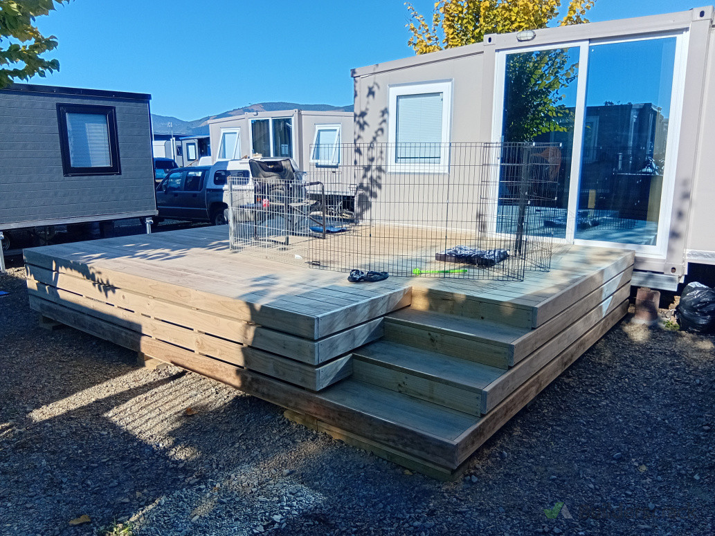 Deck before trellis install