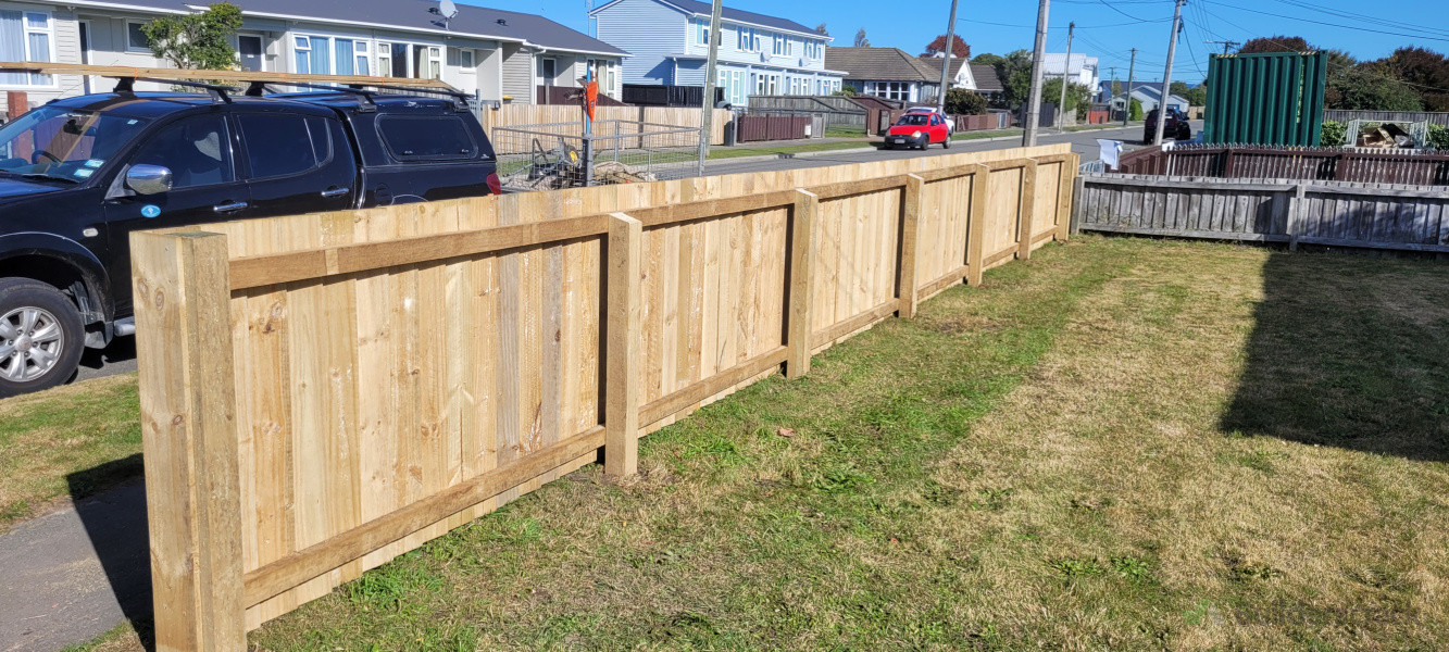 Completed 1.2m fence