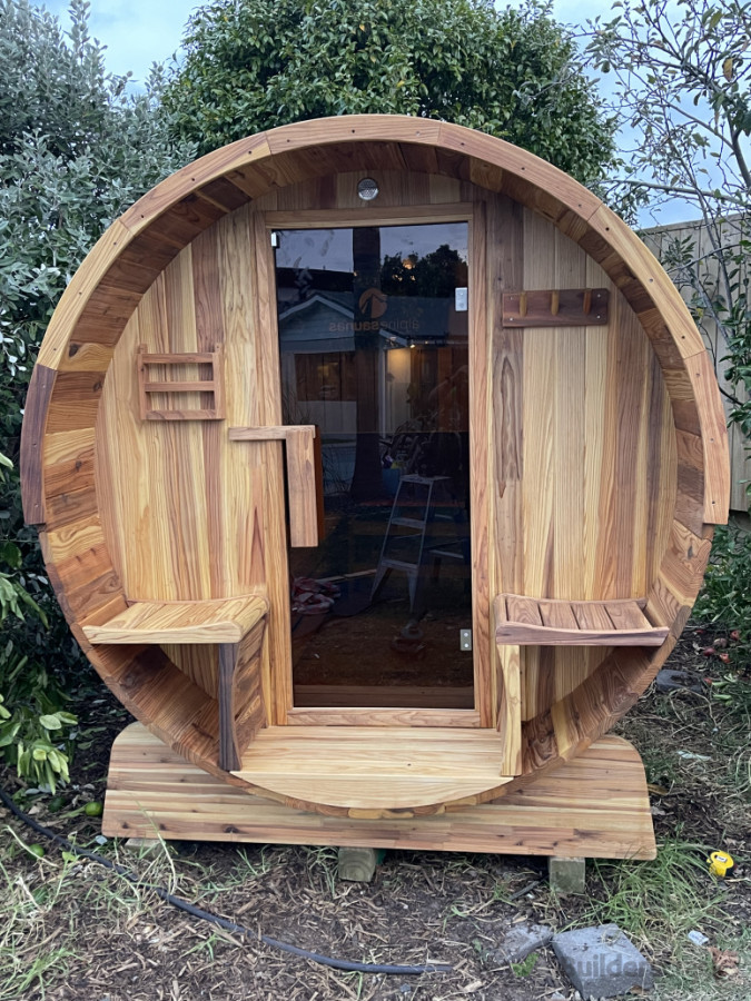 Alpine Spas Cedar Barrel Sauna
