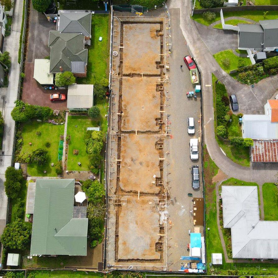 Site cut and foundations of all sizes