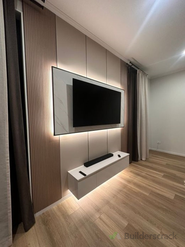 LED TV Cabinet by Kitchen Experts