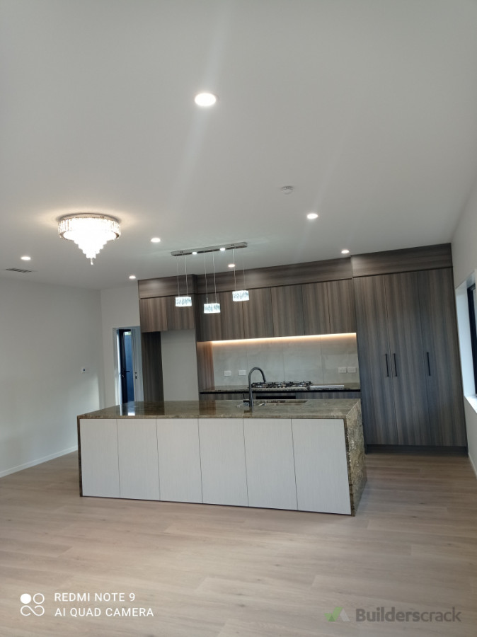 Open plan kitchen & Lounge of a 5 bedroom new build in Panmure