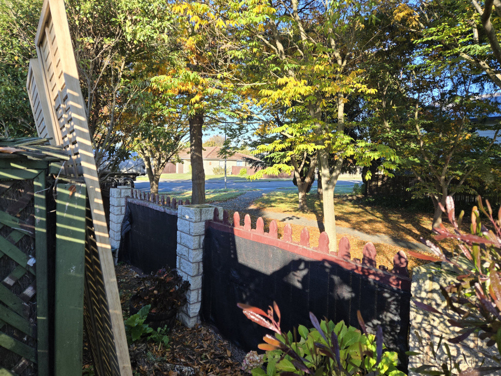 New trellis to be put up.