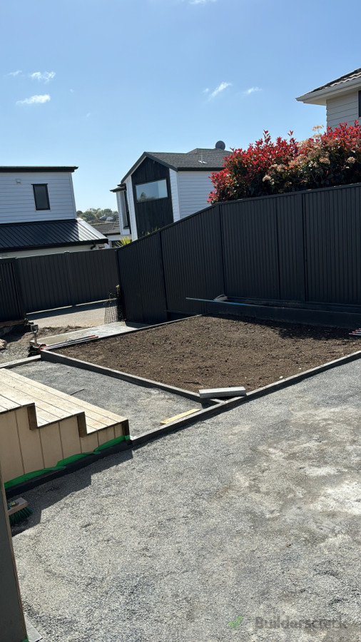 Paving prep and lawn prep.