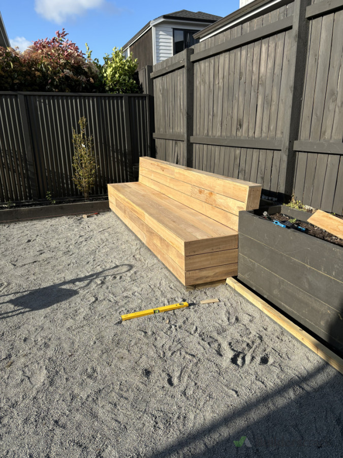 Vitex decking bench seat.
