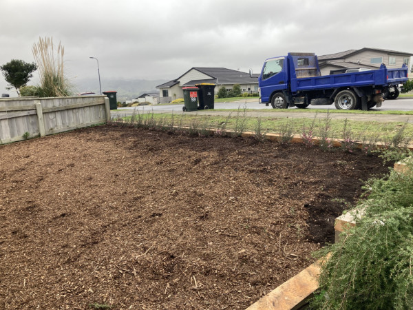 installed mulch