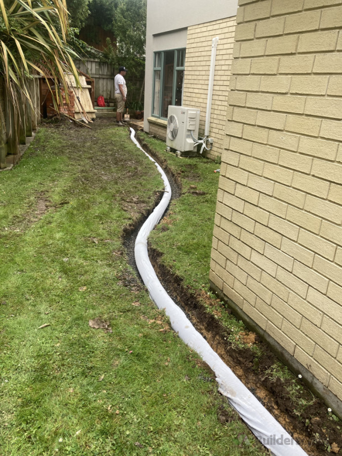 drain Coil in dug drain