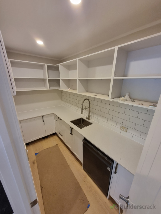 Scullery -  Cabinetry/Laminate Benchtops/Splashback/Sink Installed