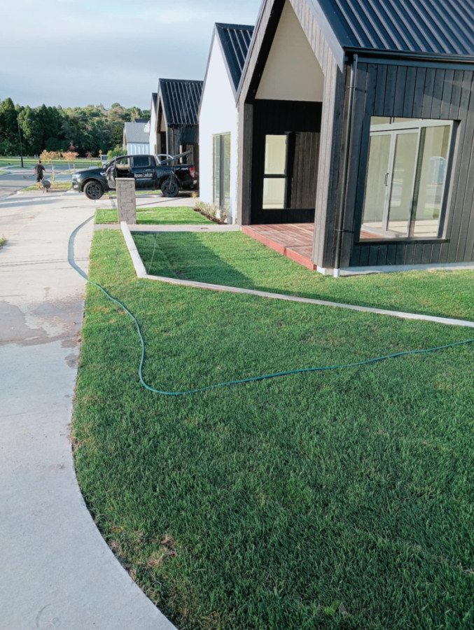 New lawn installation