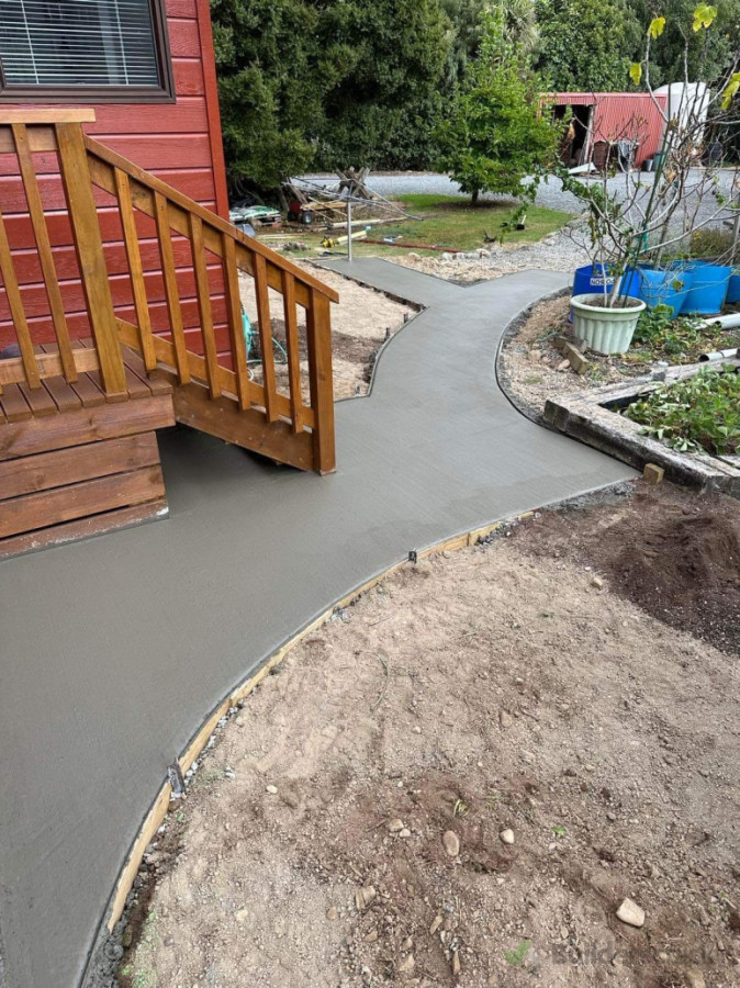 New backdoor steps and pathway