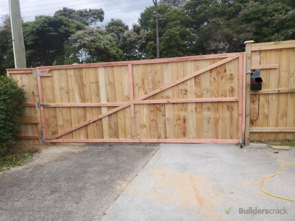 Gate at the front of the house