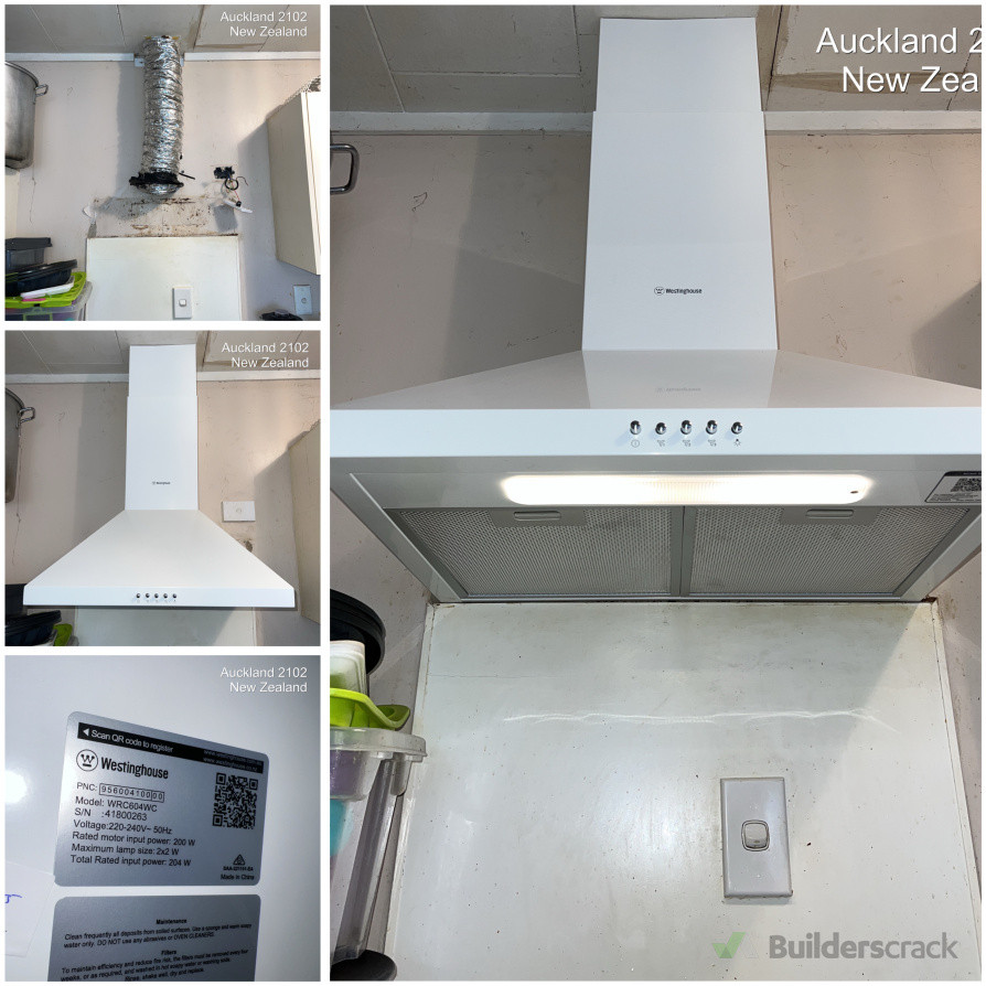 Rangehood installation