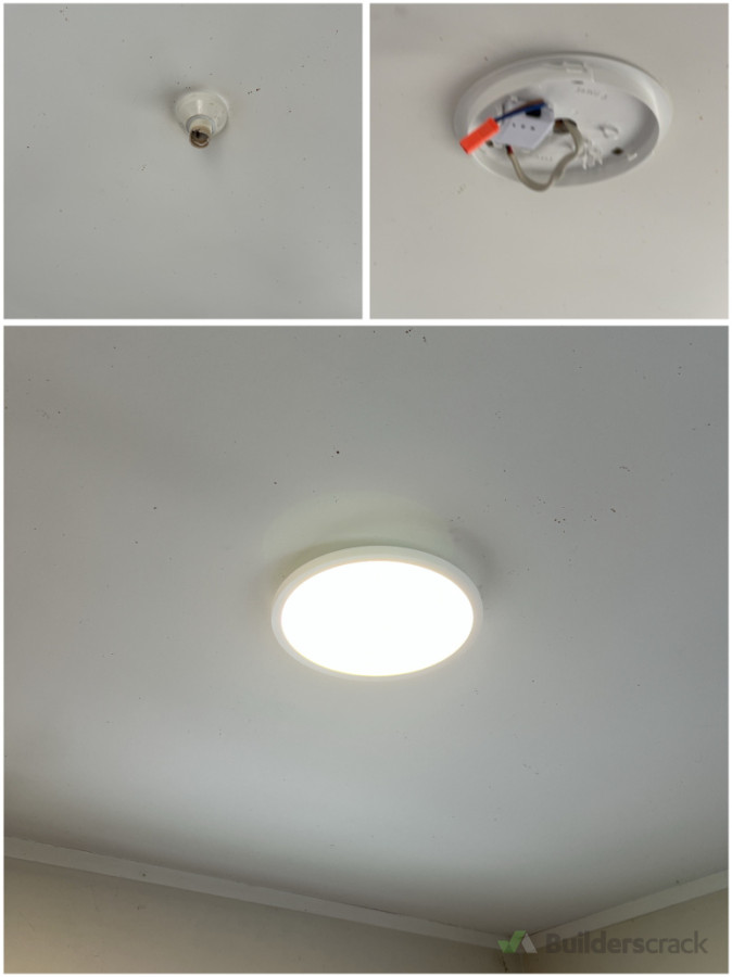 Old style light upgraded to new led light