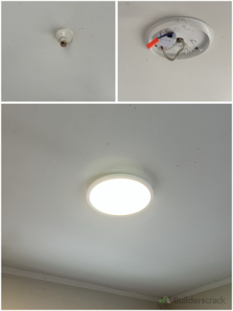 Old style light upgraded to new led light