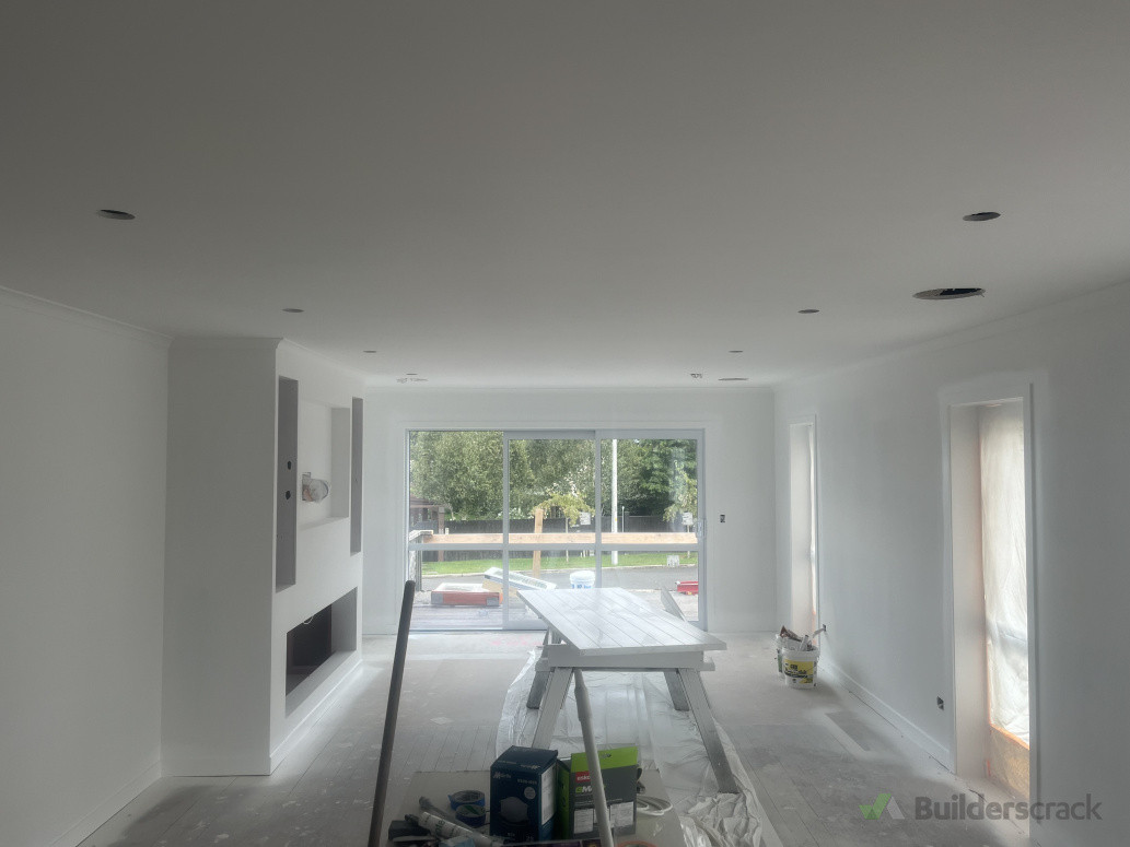 New living area being painted