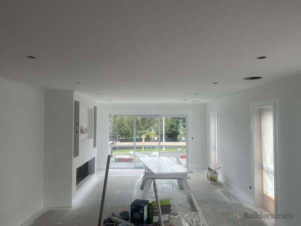 New living area being painted