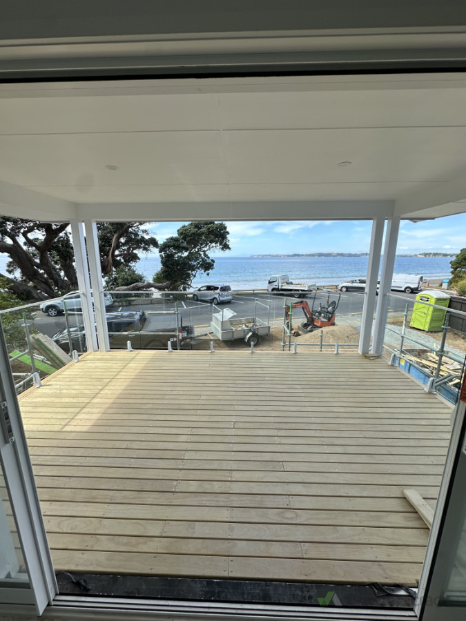 Pine deck in Red Beach