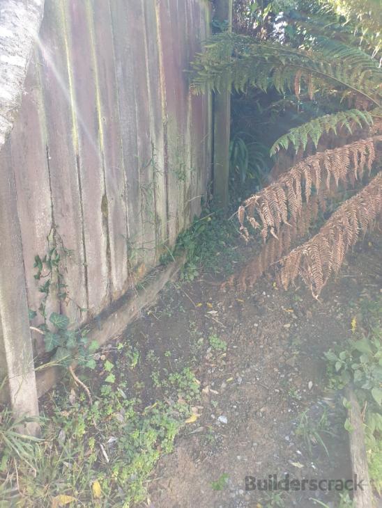 Timber retaining wall and fence construction (#1113931) | Builderscrack