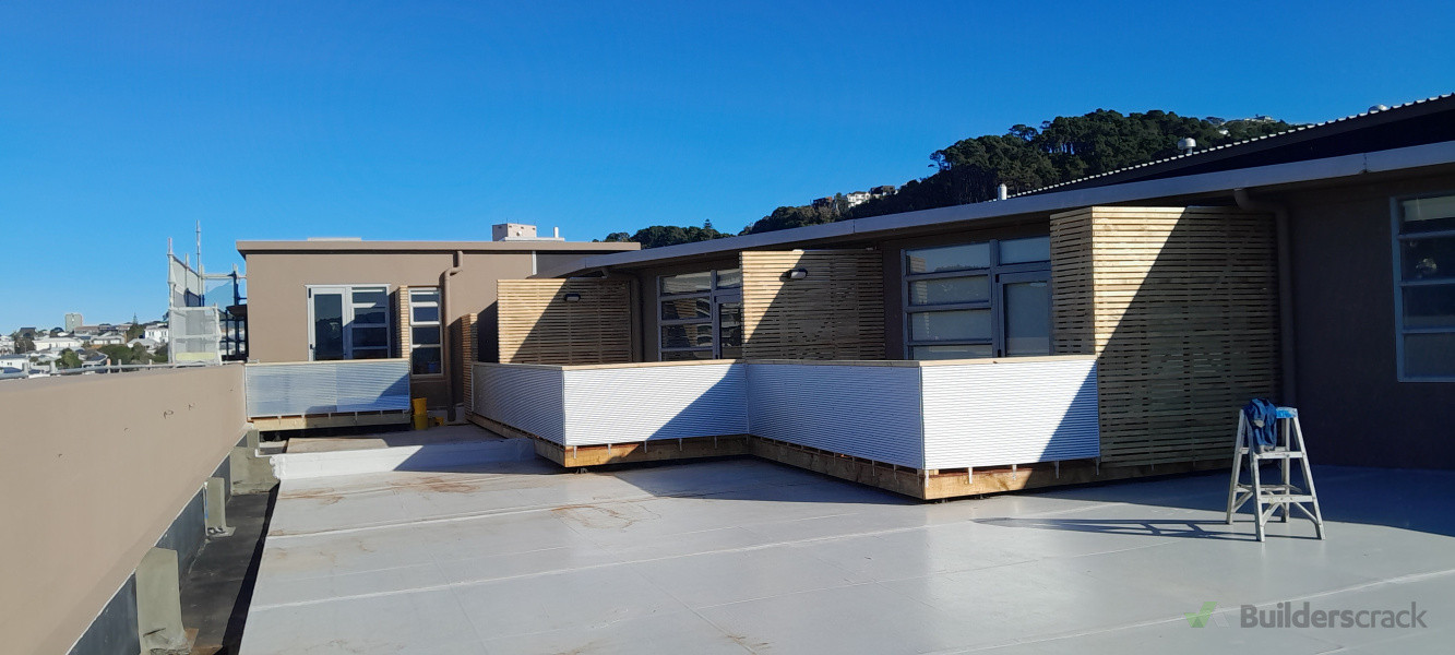 Rooftop decks and privacy screens