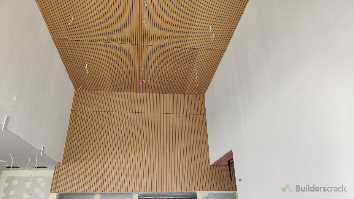 Install  the decorative wall and ceiling