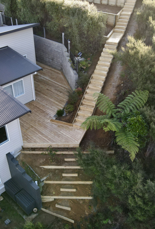 This veiw shows just how awkward the access was, and how good it is now