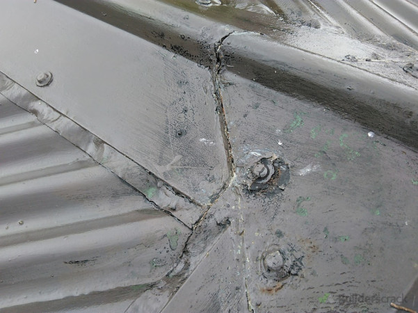 UV Membrane Used. Coated using matched roof paint.