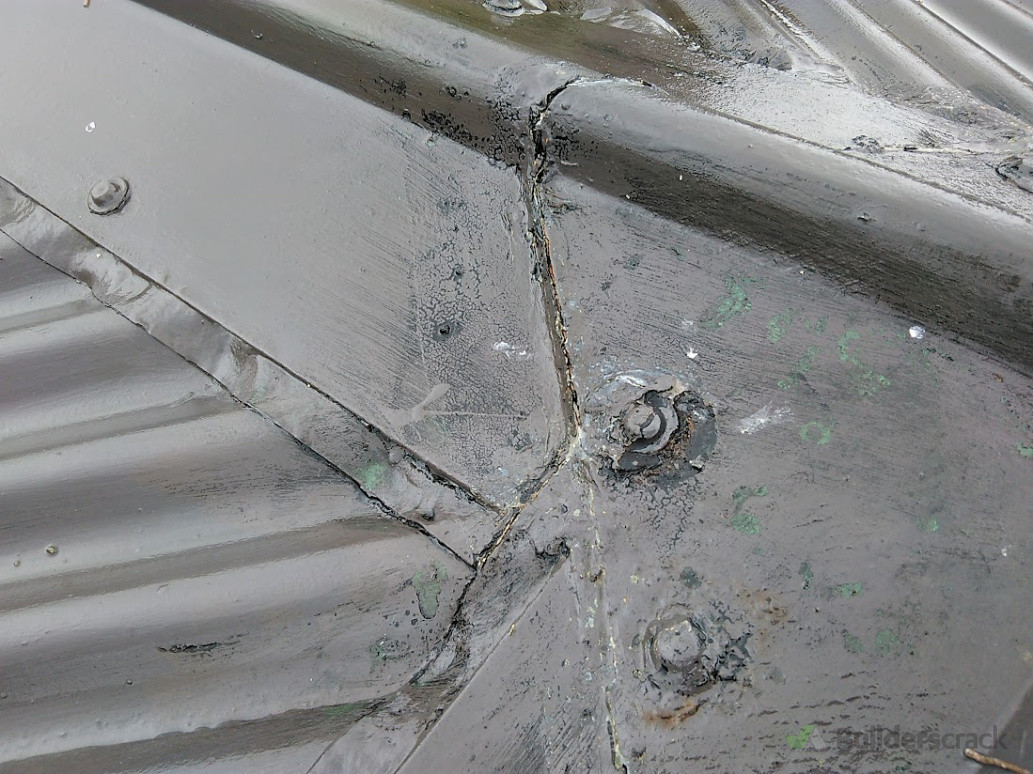 UV Membrane Used. Coated using matched roof paint.