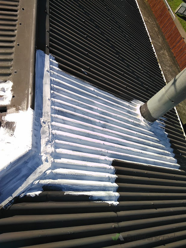 Water Based Membrane used and repainted to original colour