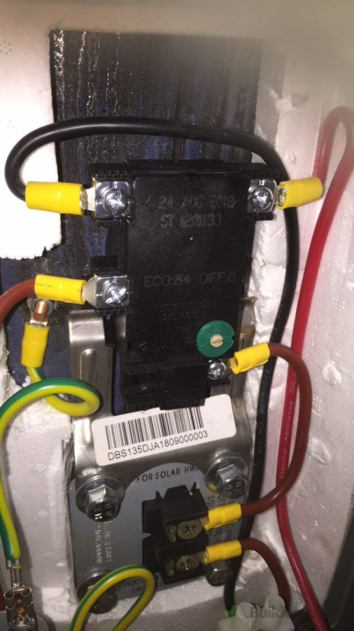 Hot water cylinder element replacement