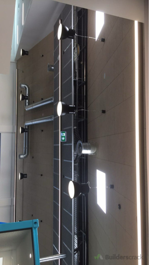 Suspended led strip lighting and pendants