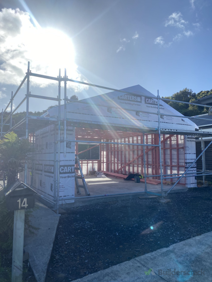 Framing out the new garage