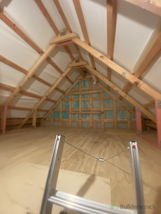 Attic conversion for extra storage