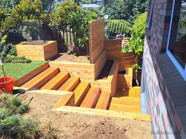 Backyard landscaping